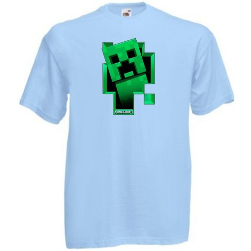 Kukucskáló Creeper - Minecraft stílus gyerek rövid ujjú póló