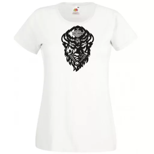 Motor fan Harley Bölény női rövid ujjú póló