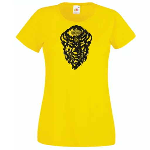 Motor fan Harley Bölény női rövid ujjú póló