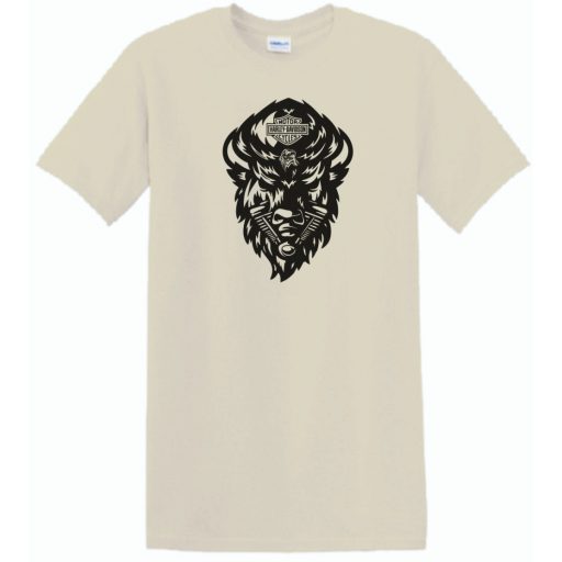 Motor fan Harley Bölény férfi rövid ujjú póló