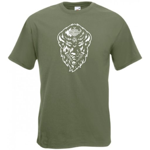 Motor fan Harley Bölény férfi rövid ujjú póló