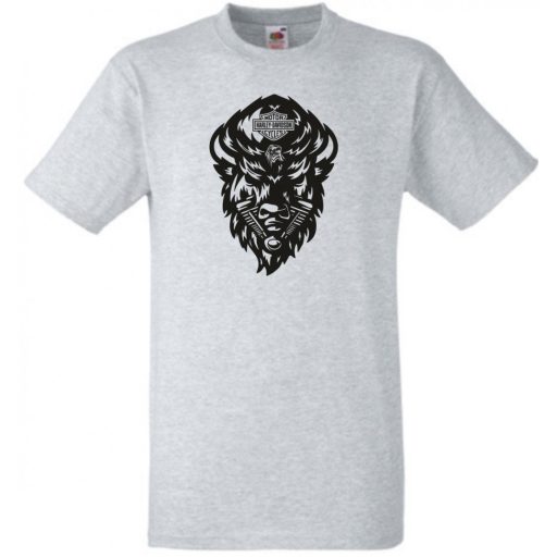 Motor fan Harley Bölény férfi rövid ujjú póló