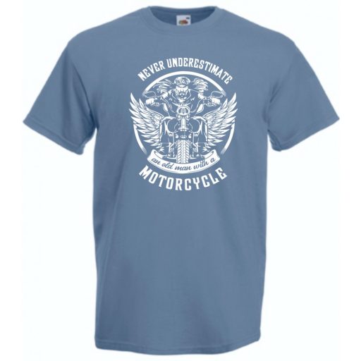 Motor fan Never Underestimate ... férfi rövid ujjú póló