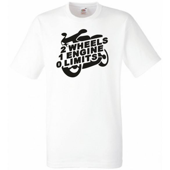 Motor fan 2 Wheels 1 Engine 0 Limit férfi rövid ujjú póló
