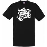 Motor fan 2 Wheels 1 Engine 0 Limit férfi rövid ujjú póló