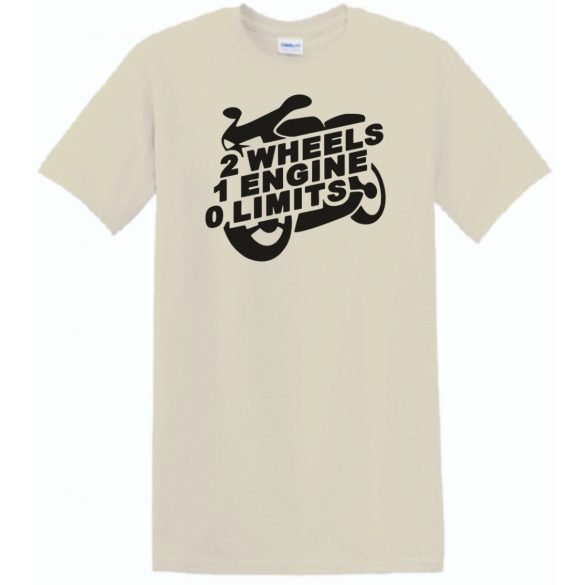 Motor fan 2 Wheels 1 Engine 0 Limit férfi rövid ujjú póló