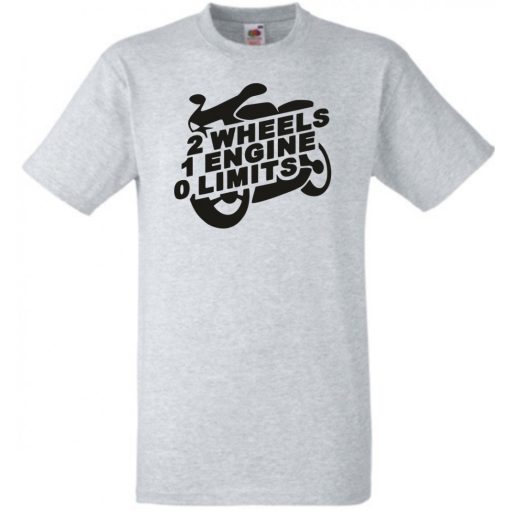 Motor fan 2 Wheels 1 Engine 0 Limit férfi rövid ujjú póló