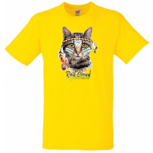 Vörös felhő - indián macska gyerek rövid ujjú póló