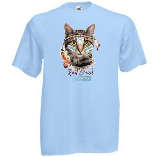 Vörös felhő - indián macska gyerek rövid ujjú póló