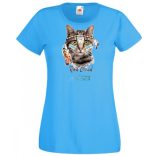 Vörös felhő - indián macska női rövid ujjú póló