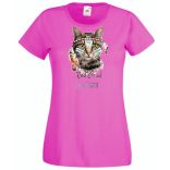 Vörös felhő - indián macska női rövid ujjú póló