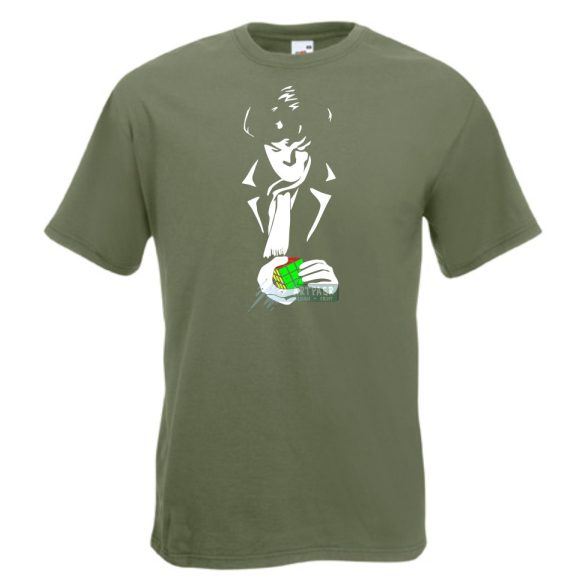 Sherlock megoldja a Rubik kockát férfi rövid ujjú póló