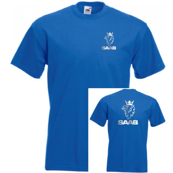 Autó fan Saab 2 old. férfi rövid ujjú póló