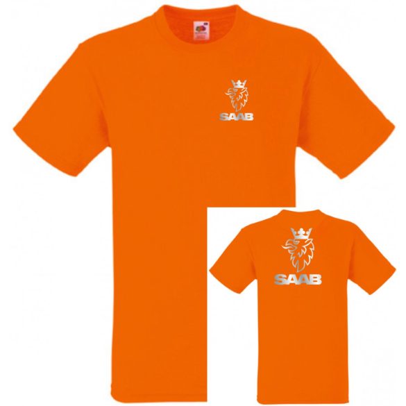 Autó fan Saab 2 old. férfi rövid ujjú póló