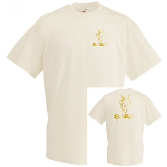 Autó fan Saab 2 old. férfi rövid ujjú póló