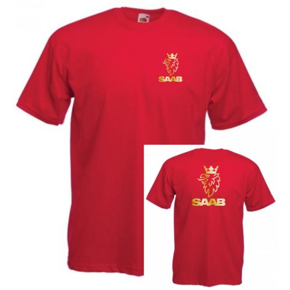 Autó fan Saab 2 old. férfi rövid ujjú póló