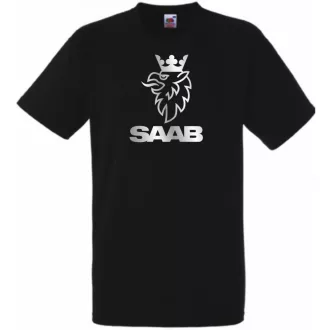 Autó fan Saab griff férfi rövid ujjú póló