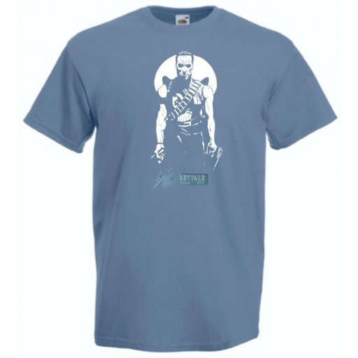 A büntető férfi rövid ujjú póló