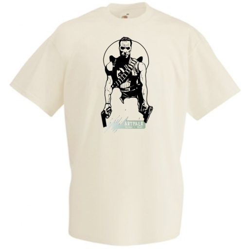 A büntető férfi rövid ujjú póló