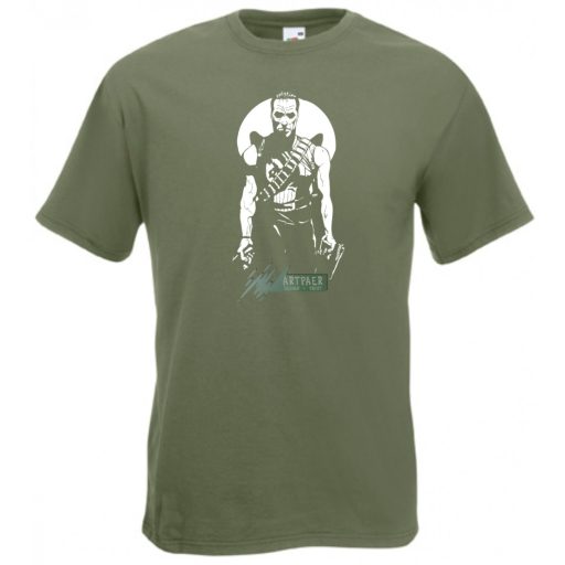 A büntető férfi rövid ujjú póló