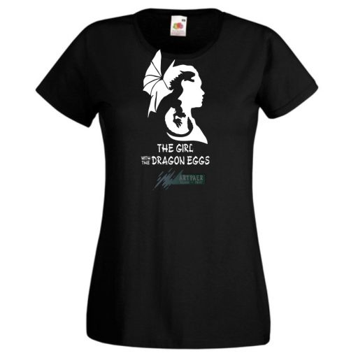 The Girl with the Dragon eggs női rövid ujjú póló