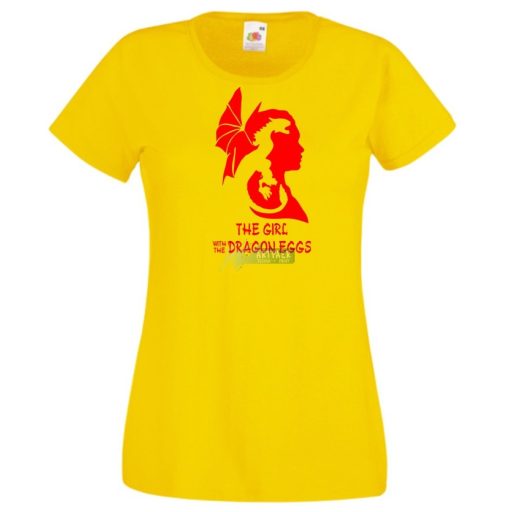 The Girl with the Dragon eggs női rövid ujjú póló