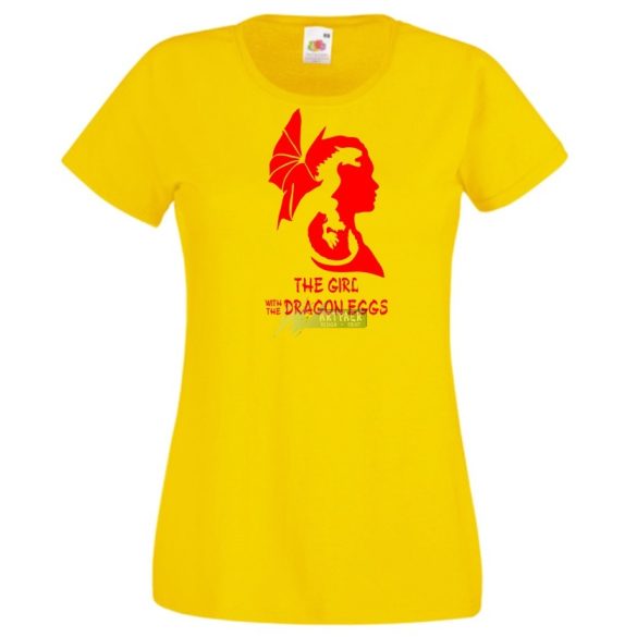 The Girl with the Dragon eggs női rövid ujjú póló
