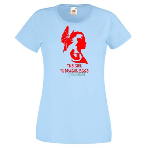 The Girl with the Dragon eggs női rövid ujjú póló