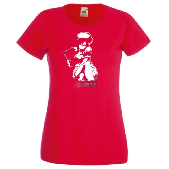 Anime Nurse Naughty női rövid ujjú póló