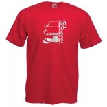 Autó fan VW Golf TDI férfi rövid ujjú póló