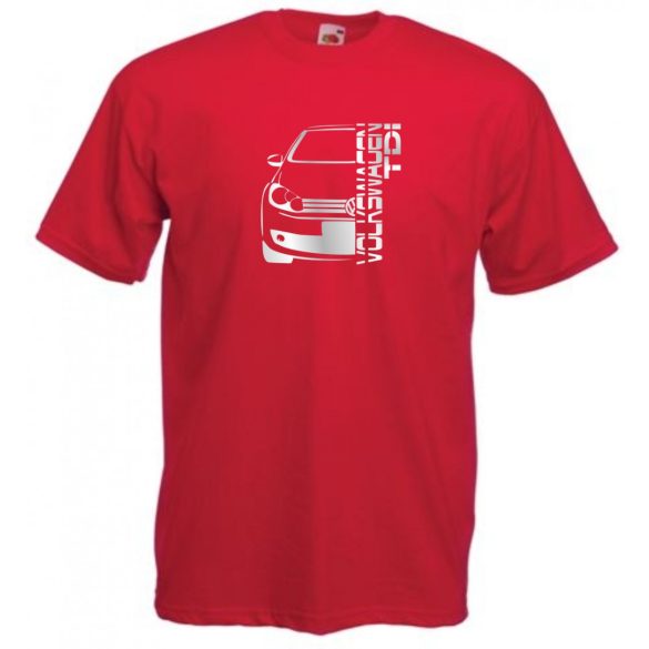 Autó fan VW Golf TDI férfi rövid ujjú póló