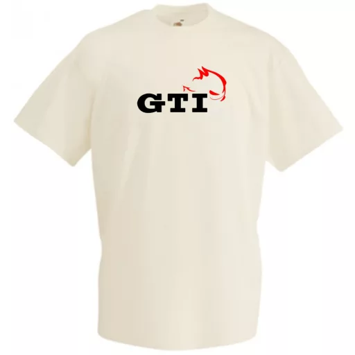 Autó fan VW GTI Ördög férfi rövid ujjú póló