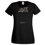 Betűképek - Arctic Monkeys női rövid ujjú póló