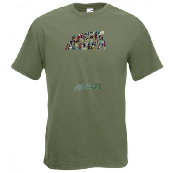 Betűképek - Arctic Monkeys férfi rövid ujjú póló