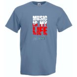 A zene az életem férfi rövid ujjú póló