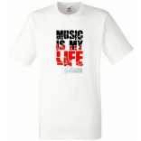 A zene az életem férfi rövid ujjú póló
