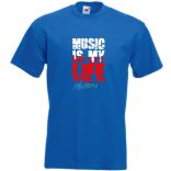 A zene az életem férfi rövid ujjú póló