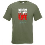 A zene az életem férfi rövid ujjú póló