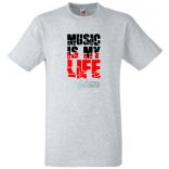 A zene az életem férfi rövid ujjú póló