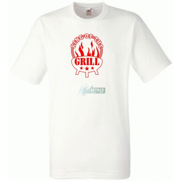 King Of The Grill férfi rövid ujjú póló