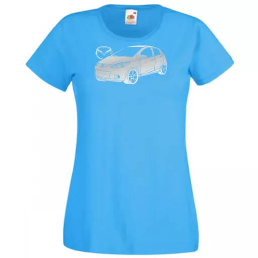 Auto fan Mazda 2 minima női rövid ujjú póló