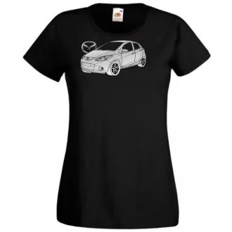 Auto fan Mazda 2 minima női rövid ujjú póló