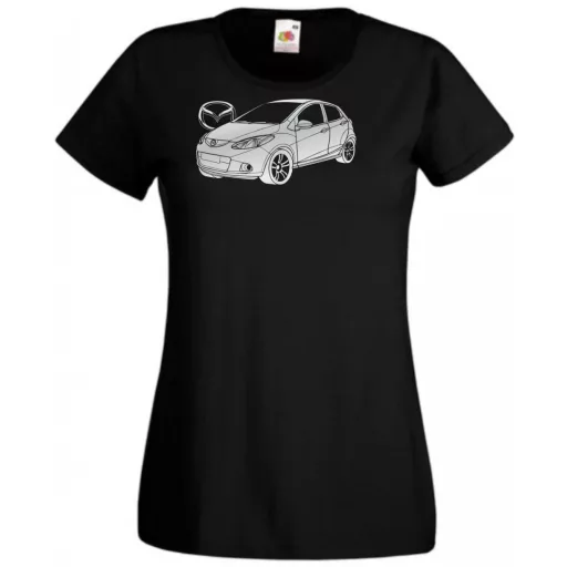 Auto fan Mazda 2 minima női rövid ujjú póló