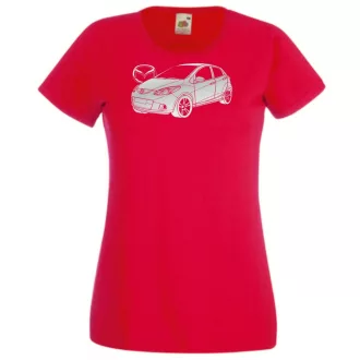 Auto fan Mazda 2 minima női rövid ujjú póló