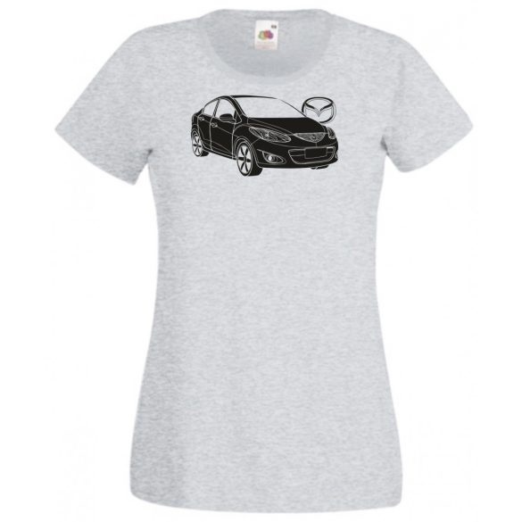 Auto fan Mazda 2 sedan minima női rövid ujjú póló