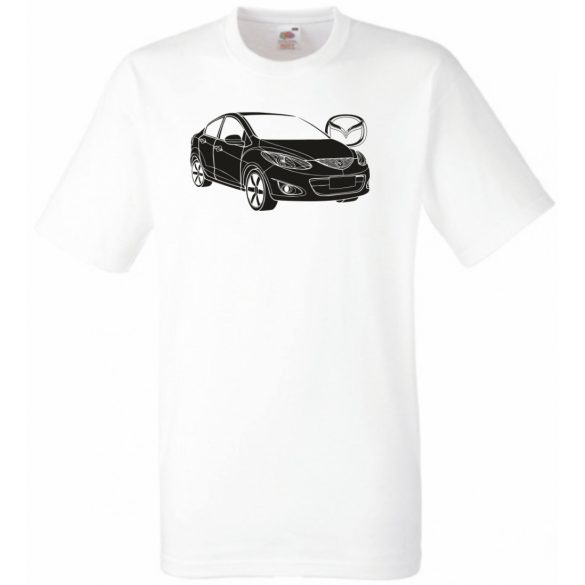 Auto fan Mazda 2 sedan minima férfi rövid ujjú póló