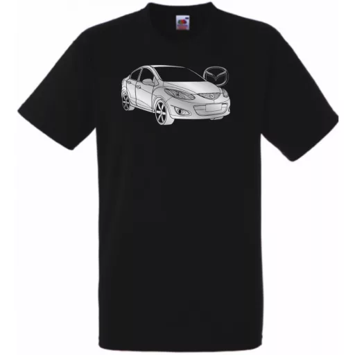 Auto fan Mazda 2 sedan minima férfi rövid ujjú póló