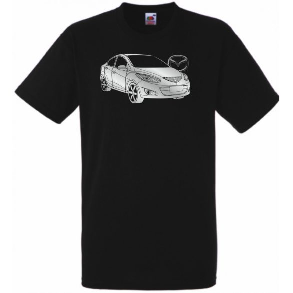 Auto fan Mazda 2 sedan minima férfi rövid ujjú póló