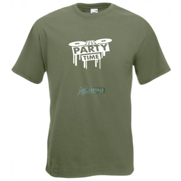 Party Time DJ Pult férfi rövid ujjú póló