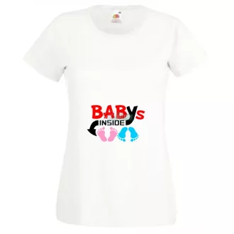 Mom Dad Plus Me Baby ... női rövid ujjú póló